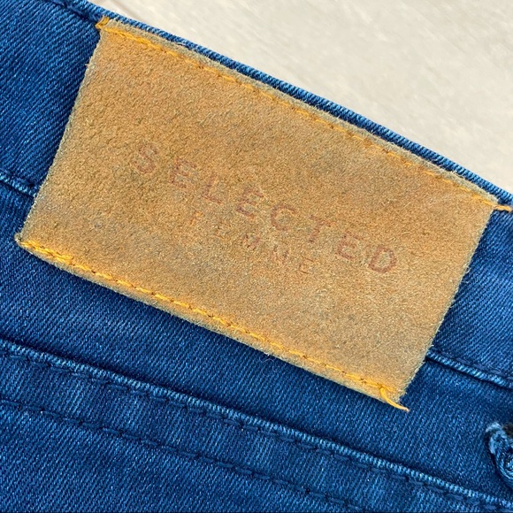 Selected FEMME JEANS Flare pants - Picture 2 of 3